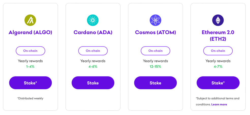 Kraken staking yield