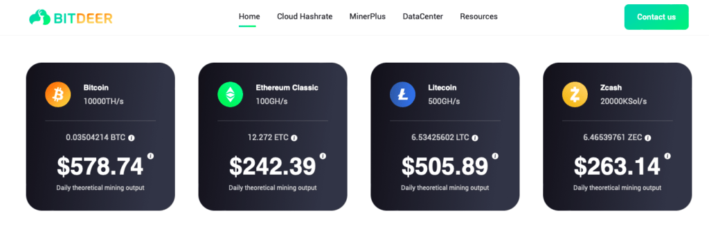 bitdeer cloud mining platform