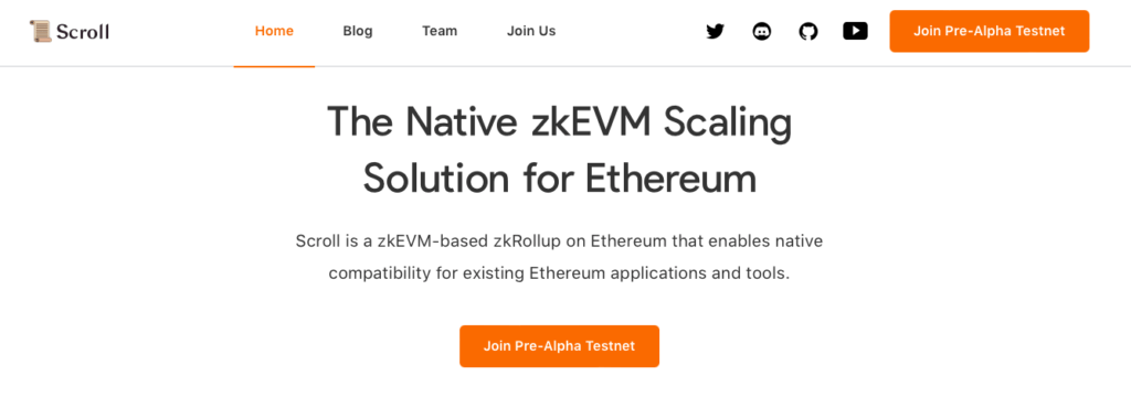 Scroll: best zkEVM Project