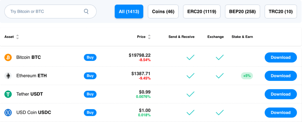 Atomic wallet supported coins