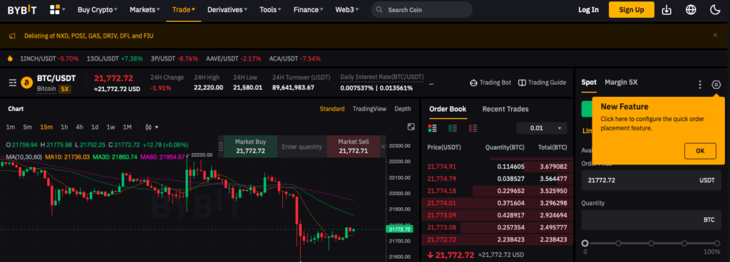 bybit trading platform