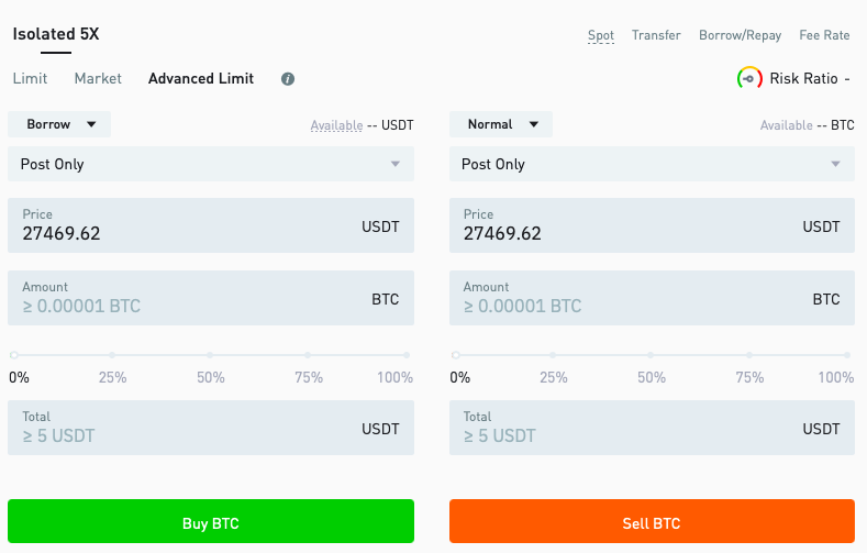 Bitmart margin 