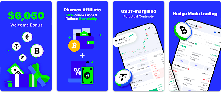 Phemex mobile app