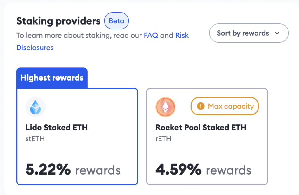 metamask staking