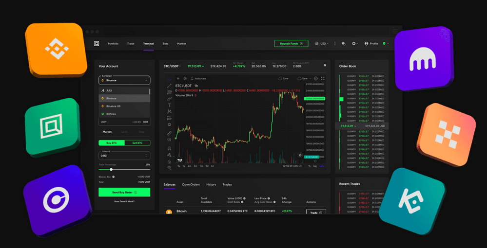 Quadency supported exchanges