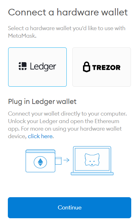 Metamask hardware wallet