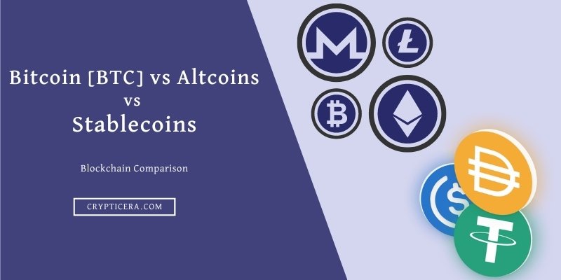 Bitcoin vs Altcoins vs Stablecoins