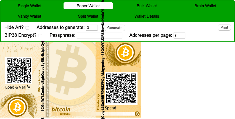 print bitcoin paper wallet