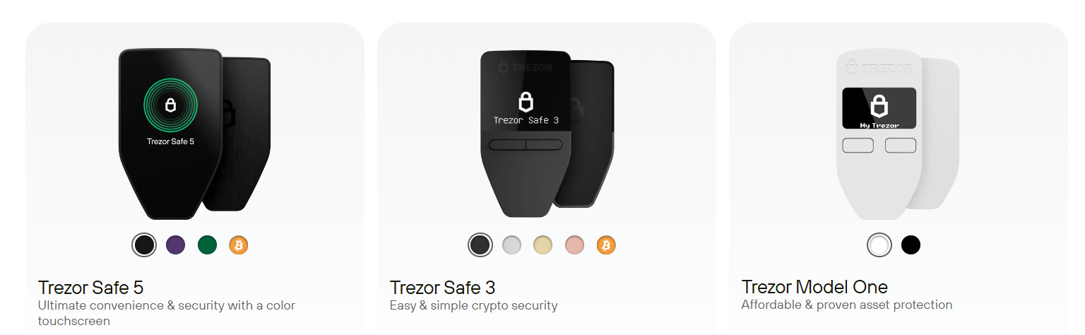 Trezor wallets