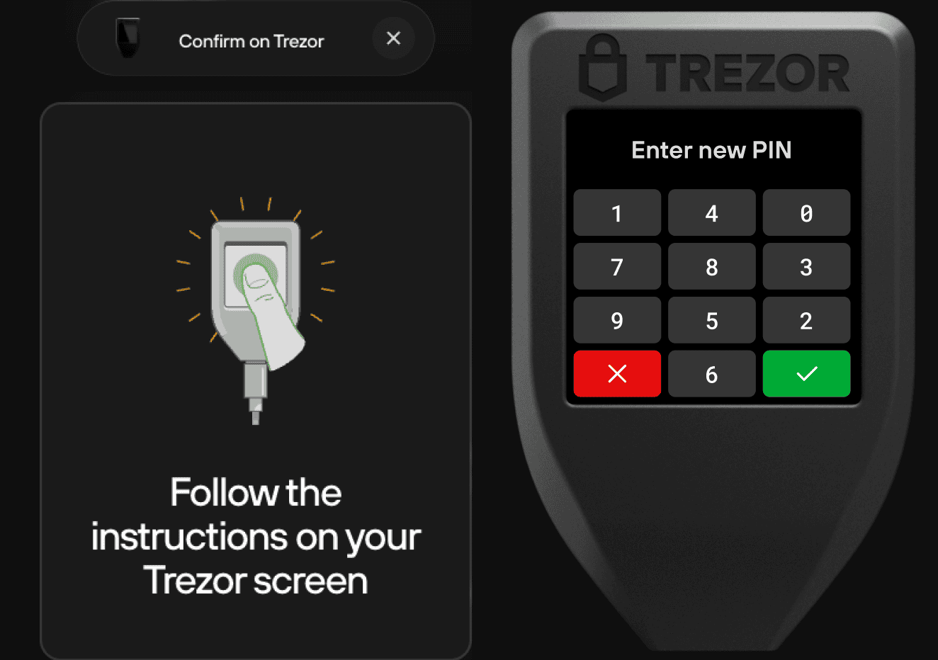 Trezor PIN protection