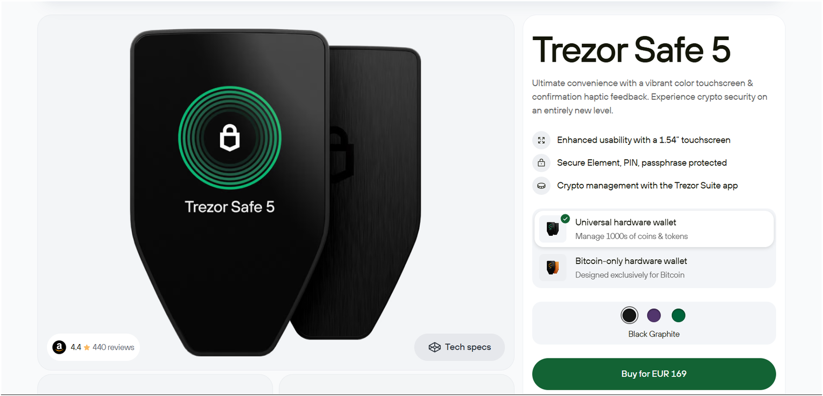 Trezor Safe 5 wallet review