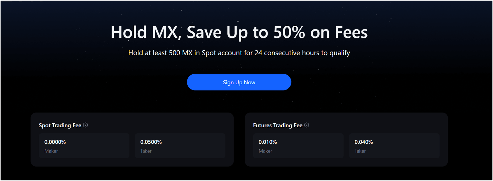 MEXC fees
