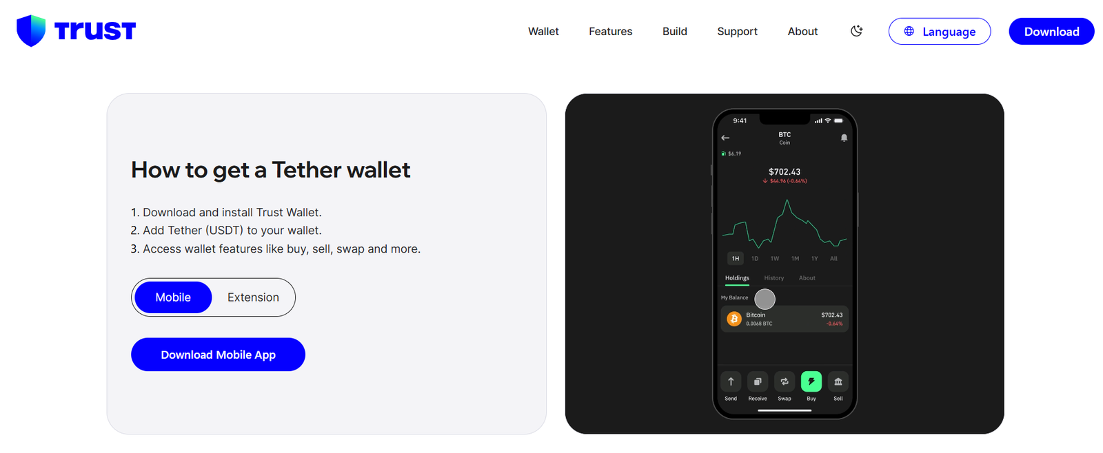 Trust TRC20 Wallet