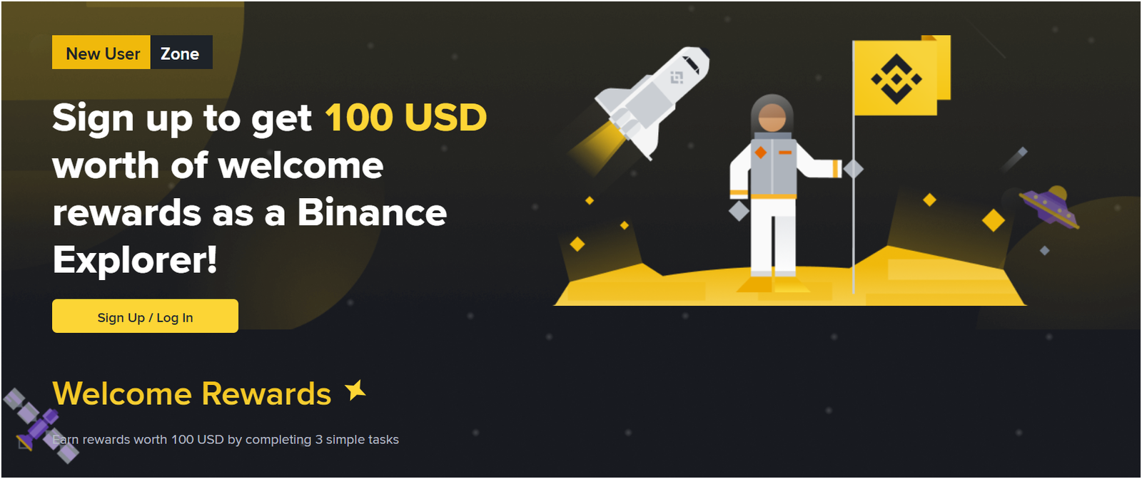 Binance $100 bonus