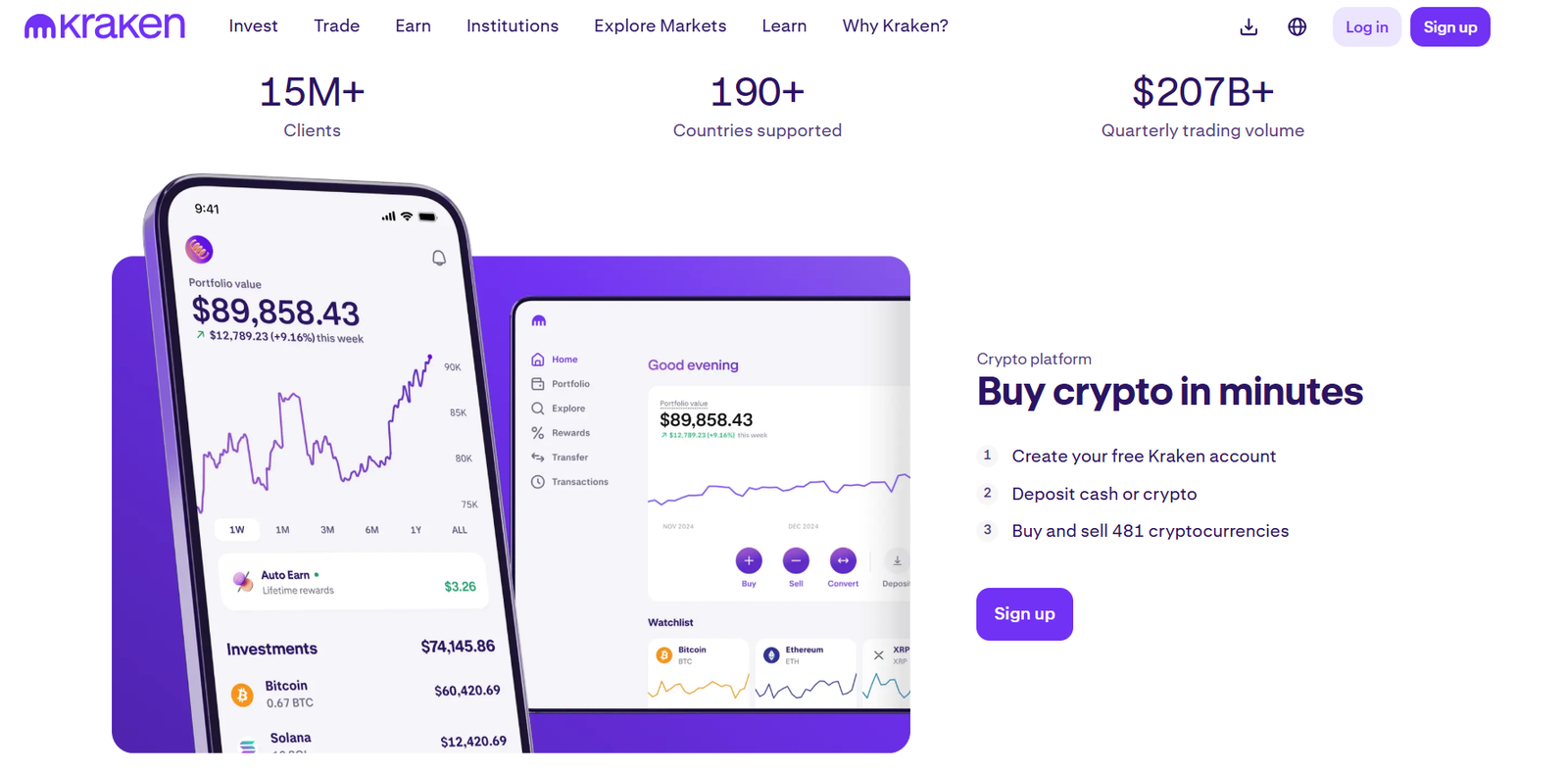 Kraken crypto app