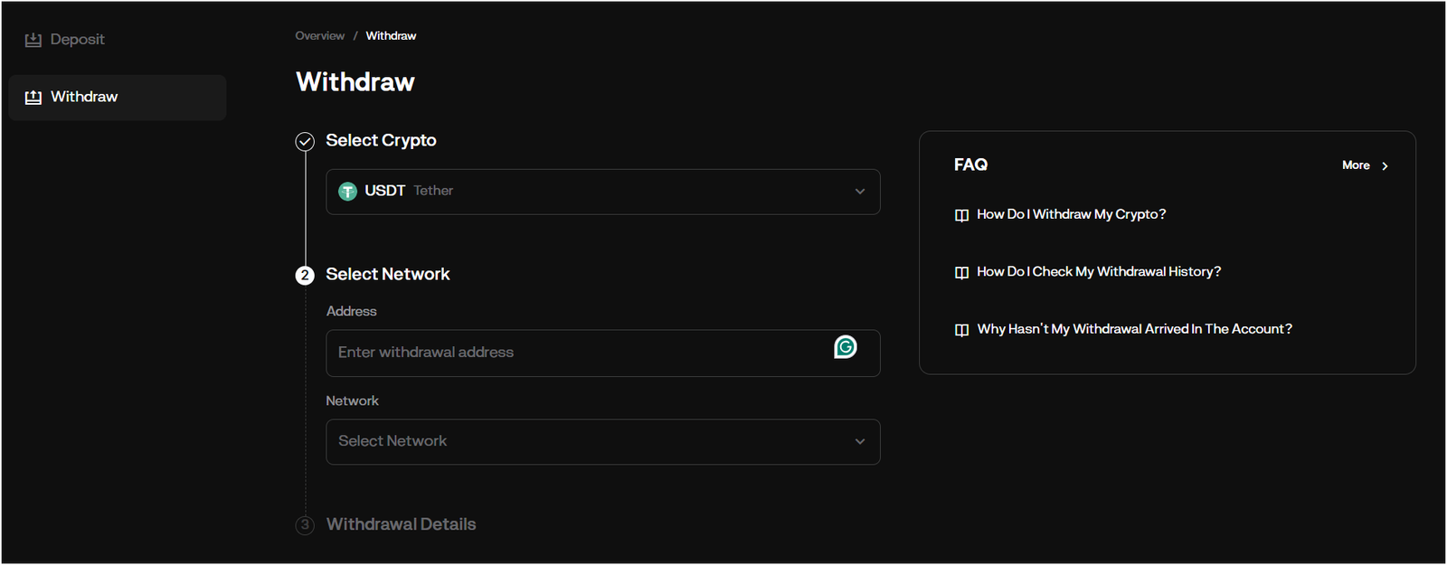 How to withdraw