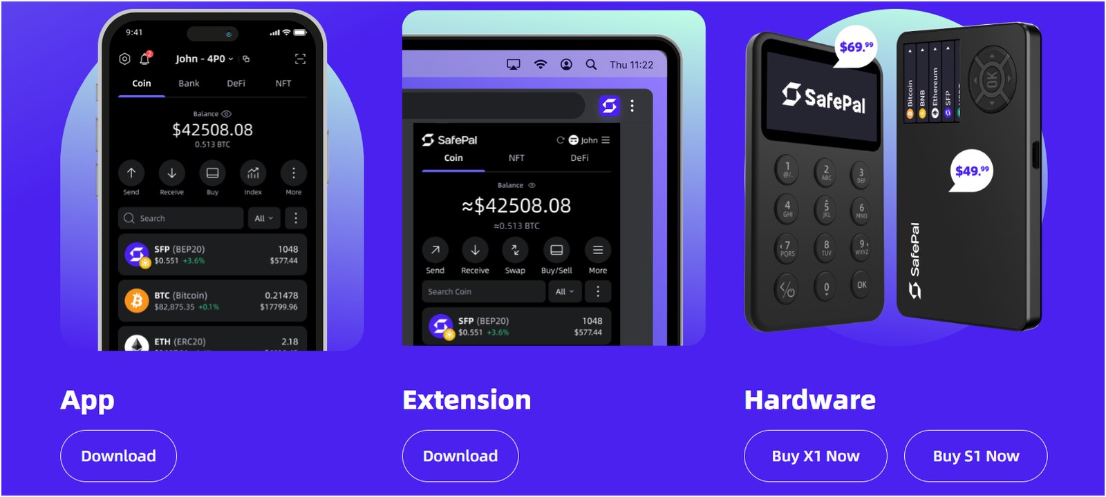 SafePal crypto wallet: app, hardware, and extension