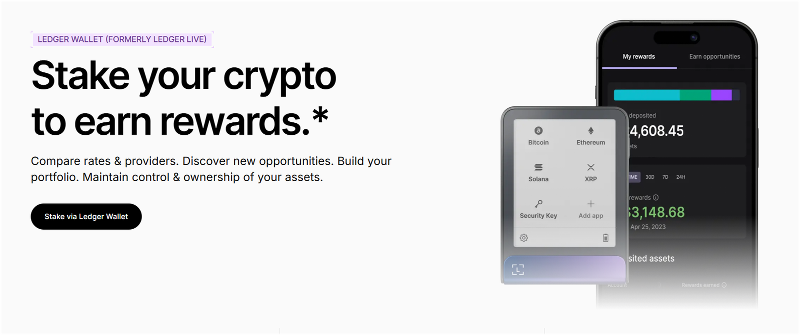 Ledger wallet staking